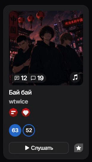 Карточка релиза — было: с бейджами релиза